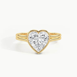 Yellow Gold, Heart, down view
