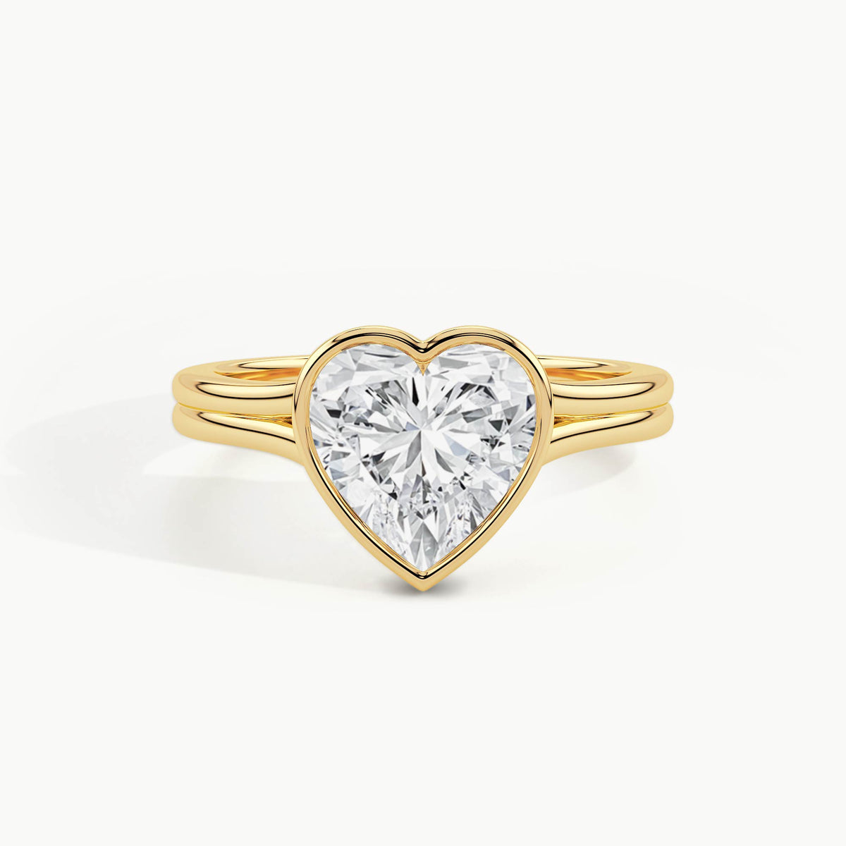 Yellow Gold, Heart, down view