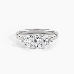950 Platinum, Marquise, down view
