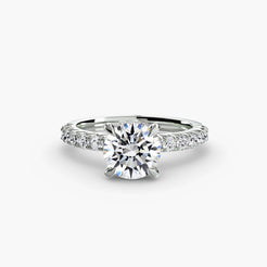 950 Platinum, Round, down view