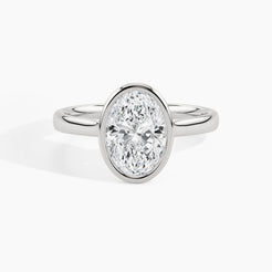 White Gold, Oval, down view