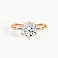 Rose Gold, Round, down view