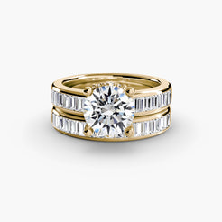 Yellow Gold, Round, down view