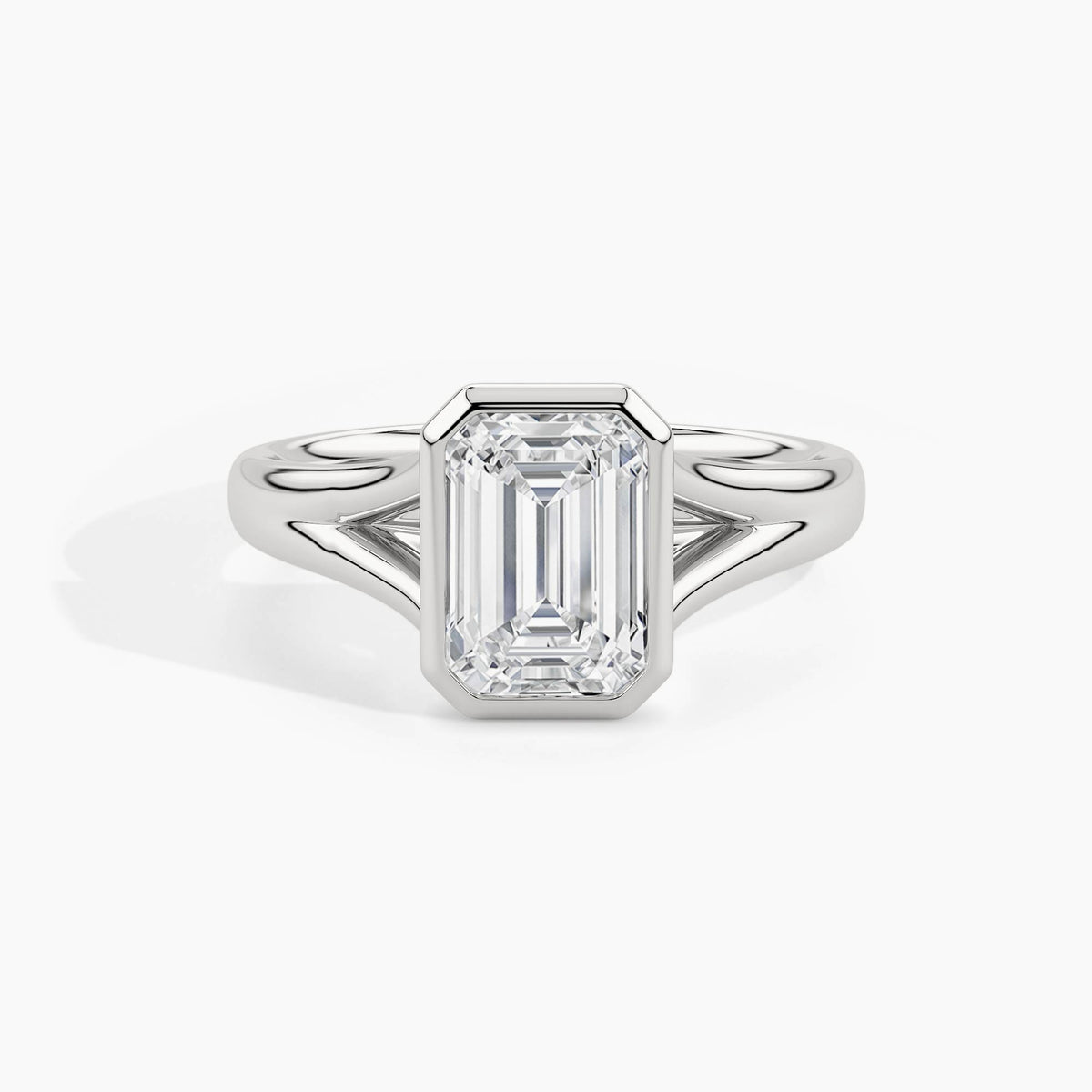 950 Platinum, Emerald, down view