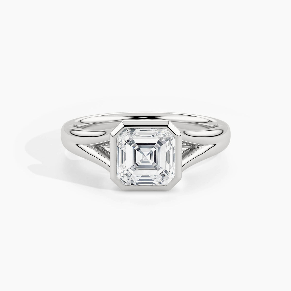 White Gold, Asscher, down view