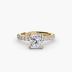 Yellow Gold, Princess, down view