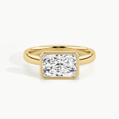 Yellow Gold, Radiant, down view