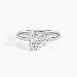 950 Platinum, Heart, down view