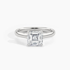 White Gold, Asscher, down view