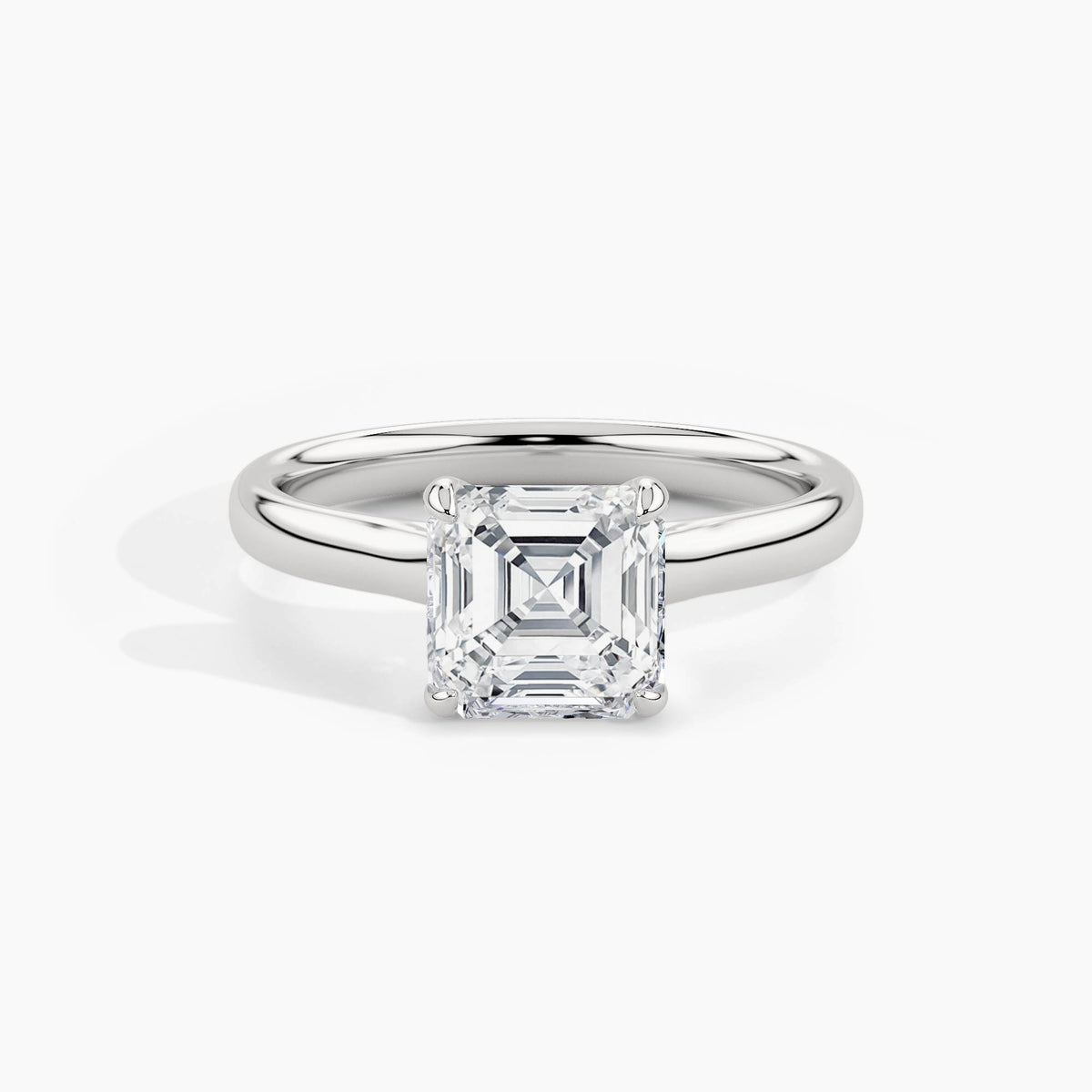 White Gold, Asscher, down view