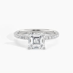 White Gold, Asscher, down view