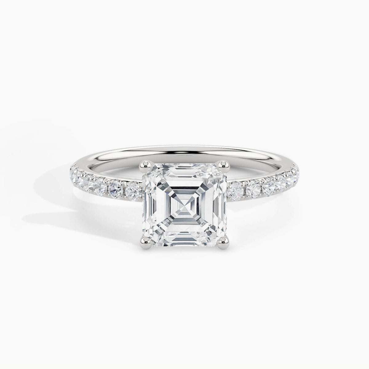 White Gold, Asscher, down view