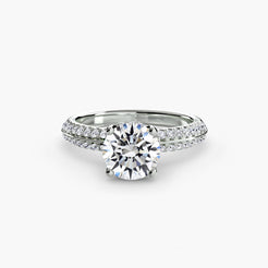 White Gold, Round, down view