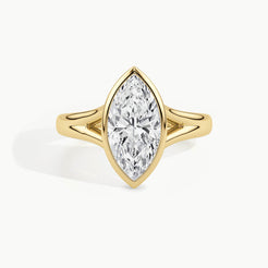 Yellow Gold, Marquise, down view