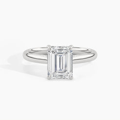 950 Platinum, Emerald, down view