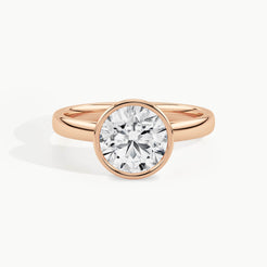 Rose Gold, Round, down view
