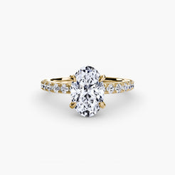 Yellow Gold, Oval, down view