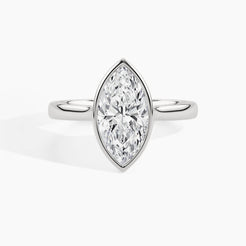 White Gold, Marquise, down view