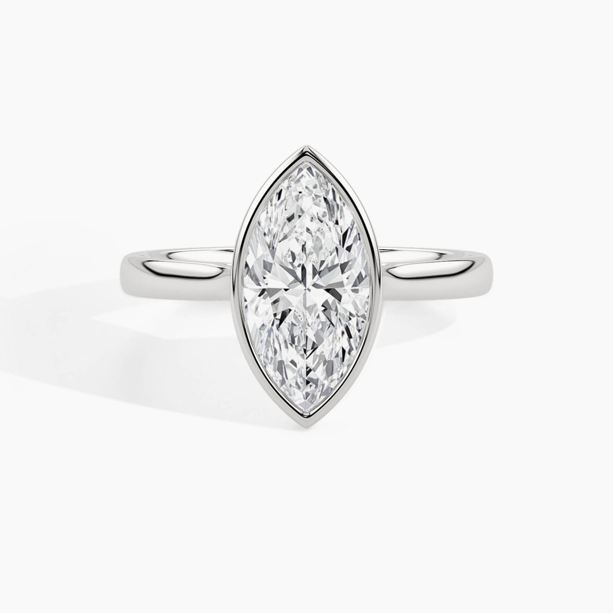 White Gold, Marquise, down view