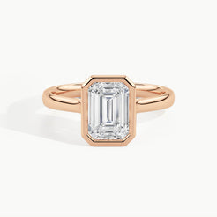 Rose Gold, Emerald, down view