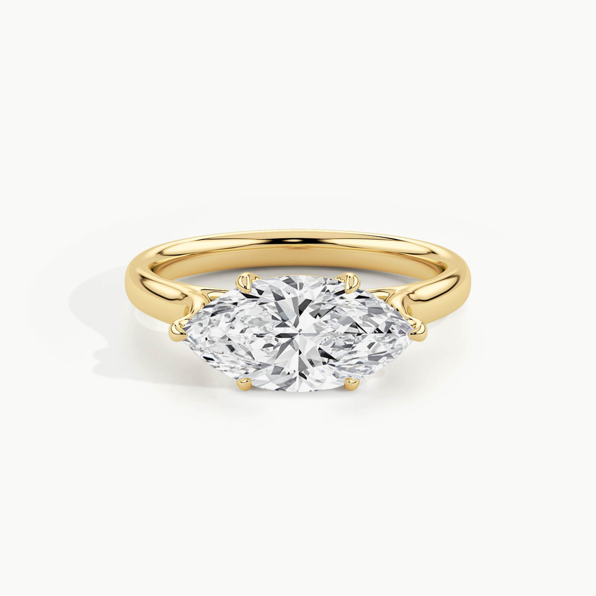 Yellow Gold, Marquise, down view