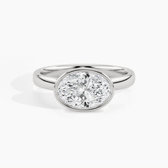 950 Platinum, Oval, down view