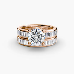 Rose Gold, Round, down view