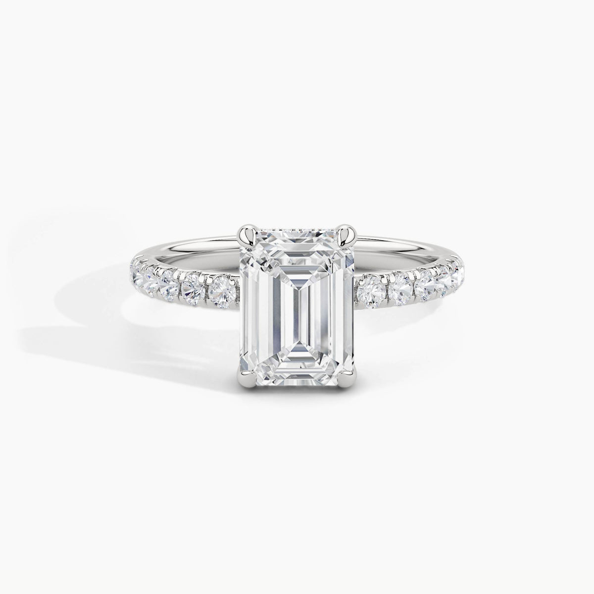 950 Platinum, Emerald, down view