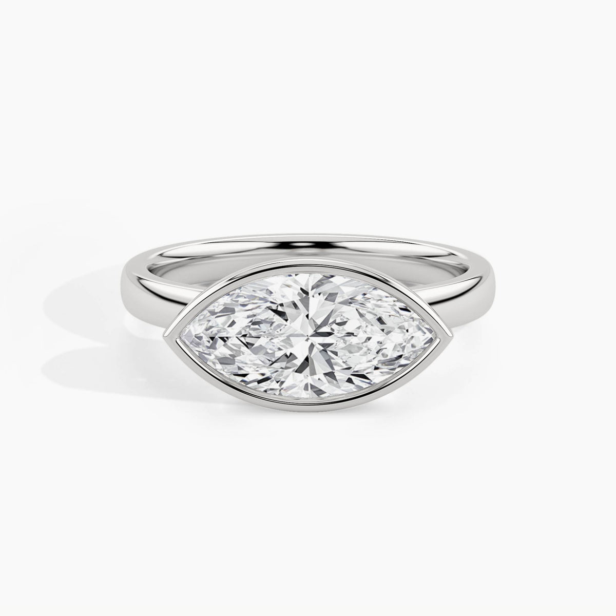 950 Platinum, Marquise, down view