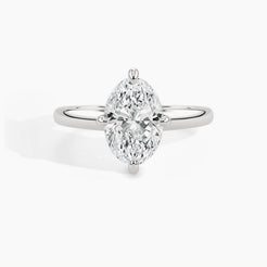 White Gold, Oval, down view