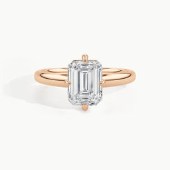Rose Gold, Emerald, down view