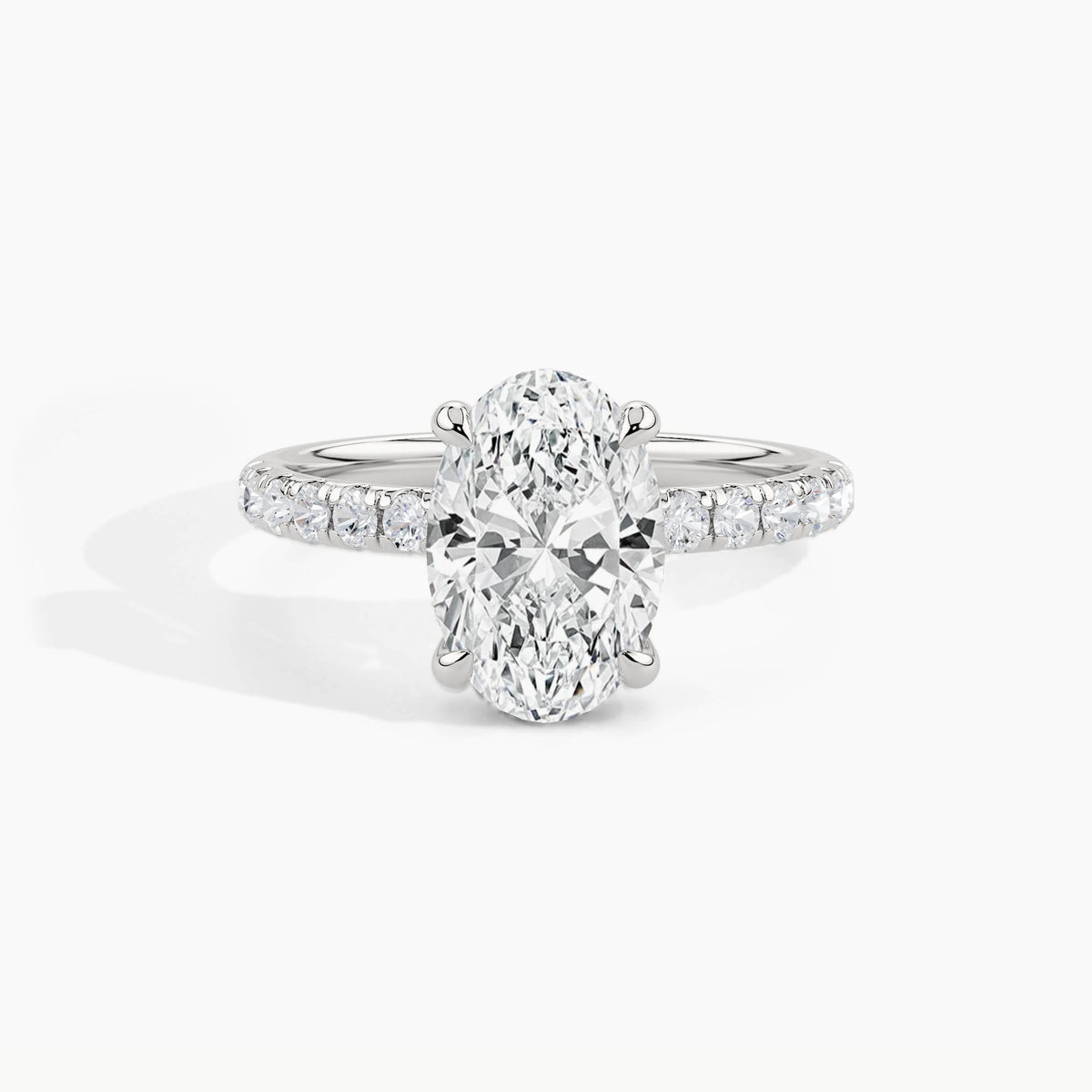 White Gold, Oval, down view