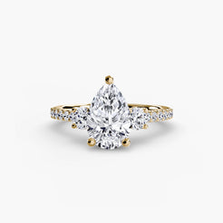 Yellow Gold, Pear, down view