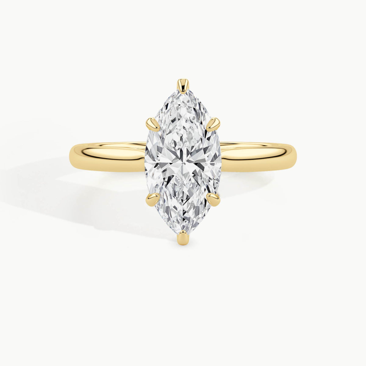 Yellow Gold, Marquise, down view