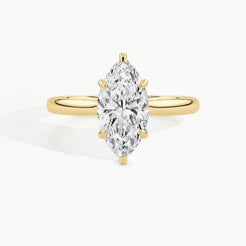 Yellow Gold, Marquise, down view