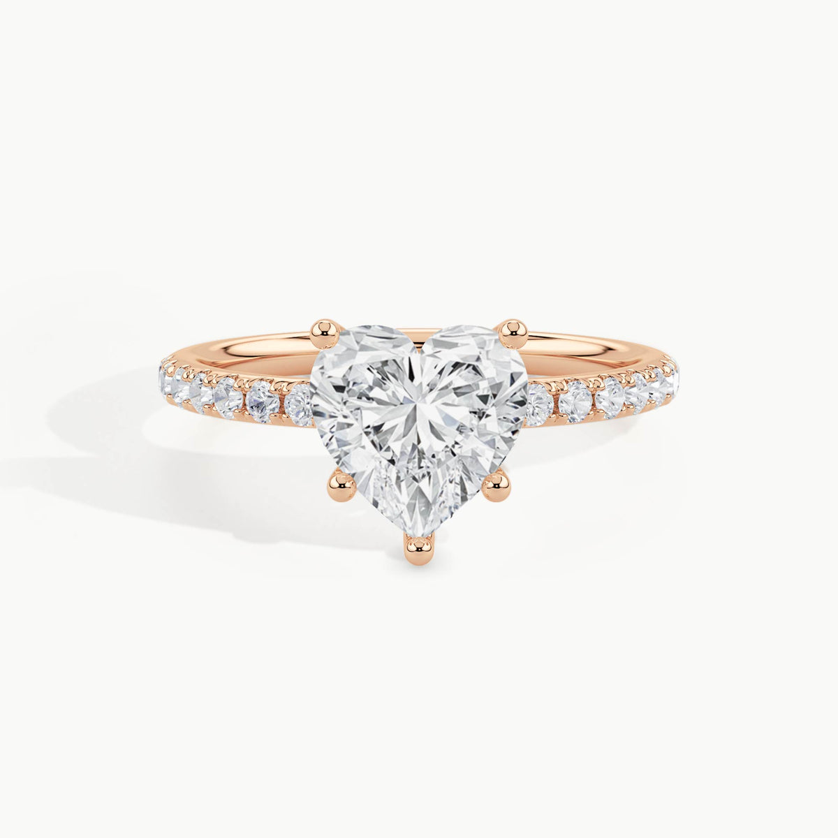 Rose Gold, Heart, down view