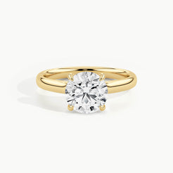 Yellow Gold, Round, down view