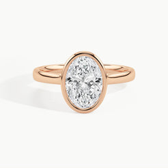 Rose Gold, Oval, down view