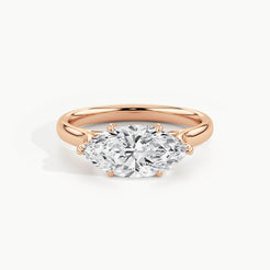 Rose Gold, Marquise, down view
