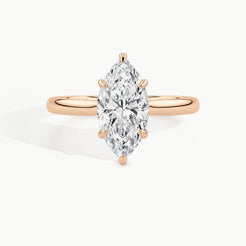 Rose Gold, Marquise, down view