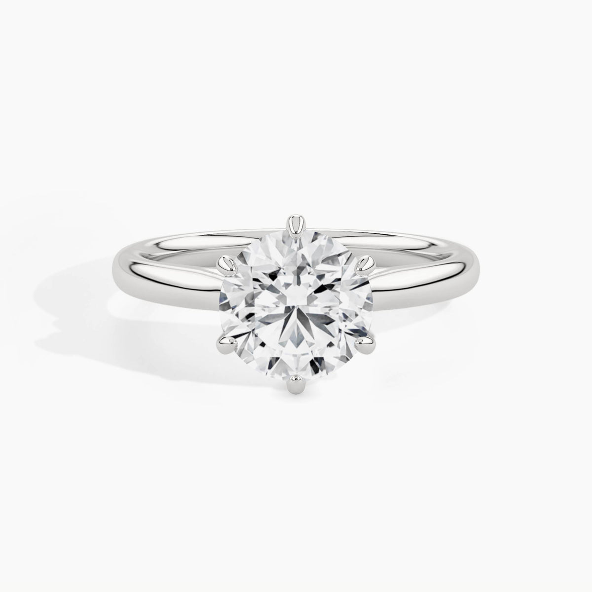 950 Platinum, Round, down view