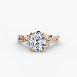 Rose Gold, Round, down view