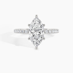 950 Platinum, Marquise, down view