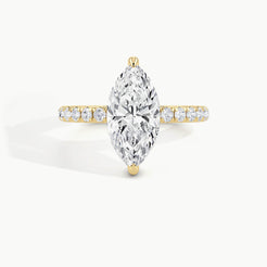 Yellow Gold, Marquise, down view
