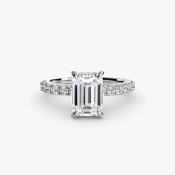 950 Platinum, Emerald, down view