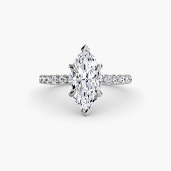 White Gold, Marquise, down view