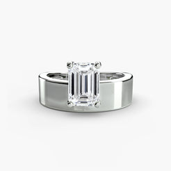 950 Platinum, Emerald, down view