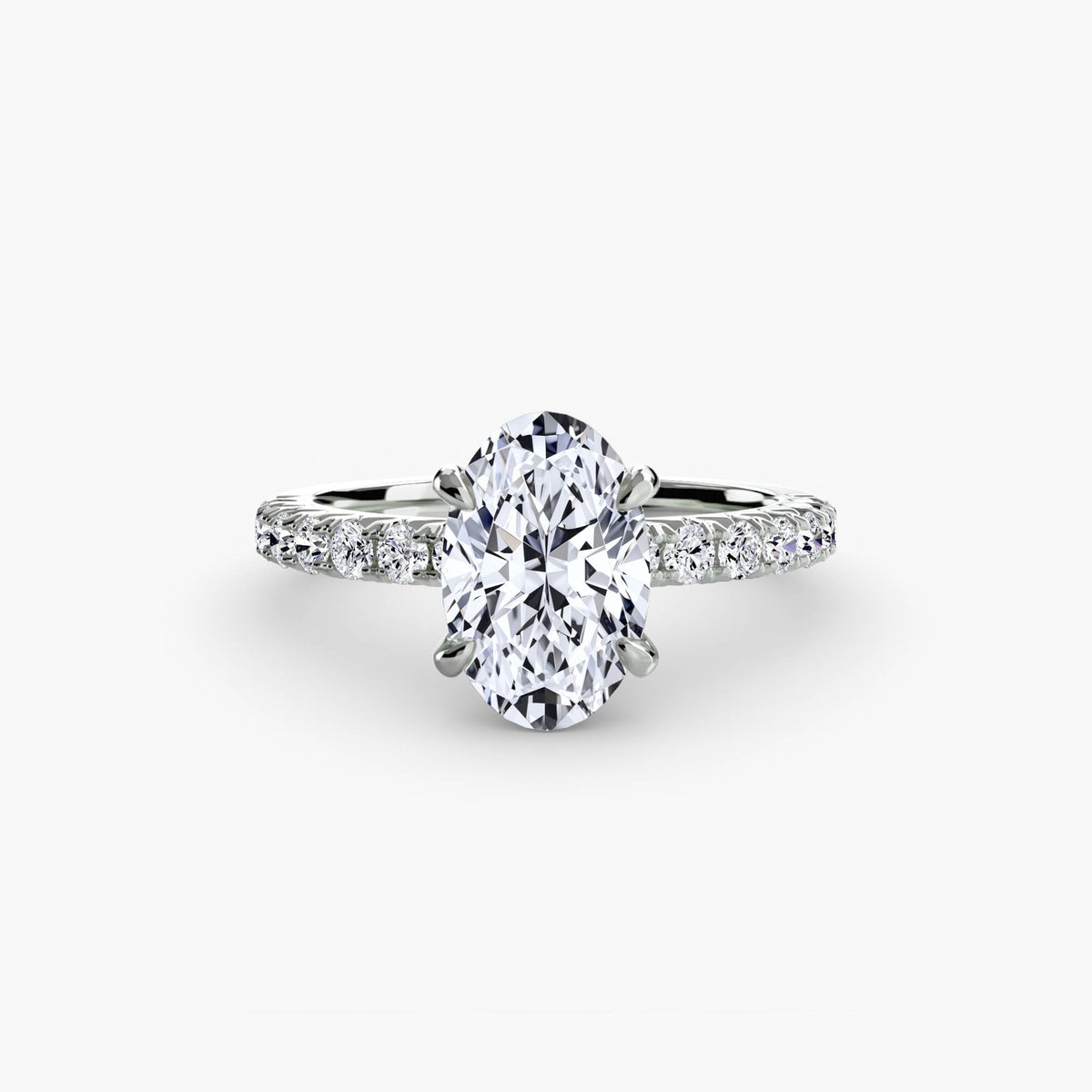 White Gold, Oval, down view
