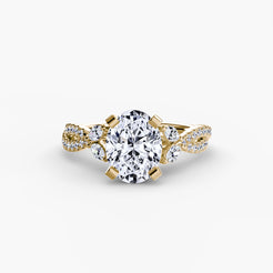 Yellow Gold, Round, down view