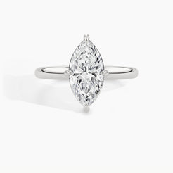 White Gold, Marquise, down view